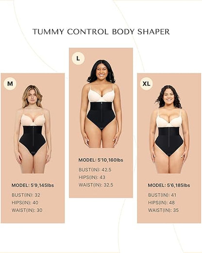 High-waisted body-shaping thong