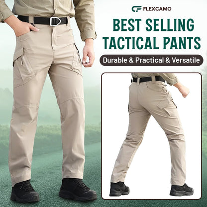Men's Military Cargo Tactical Pants Ripstop Lightweight Cotton Stretch Combat Outdoor Hiking Pants